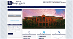 Desktop Screenshot of bankofprairievillage.com